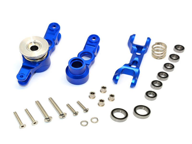 Traxxas X-Maxx 4X4 Aluminum Steering Assembly - 1 Set Blue