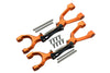 Traxxas X-Maxx 4X4 Spring Steel + Aluminum Supporting Mount With Front / Rear Upper Arms - 1Pr Set Orange+Black