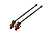 Harden Steel #45 Front Or Rear CVD Drive Shaft With Aluminum Hex For Traxxas X-Maxx 6S - 1Pr Set Orange