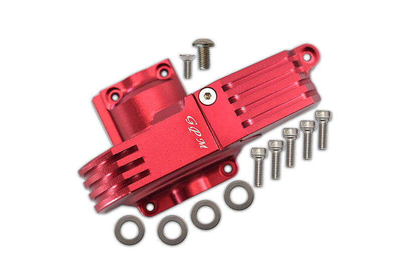 Aluminum Main Gear Cover For Traxxas 1:10 4WD MAXX 89076-4 / 4WD MAXX with WideMAXX 89086-4 / 1:8 4WD Maxx Slash 6S 102076-4 Upgrades - Red