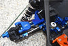 Stainless Steel+Aluminum Supporting Mount With Front/Rear Upper Arms For Traxxas 1:10 Maxx 4WD Monster Truck-89076-4 / 1:8 4WD Maxx Slash 6S Brushless Short Course Truck-102076-4 Upgrades - Blue