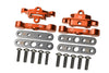 Aluminum Front + Rear Lower Arm Tie Bar Mount For Traxxas 1:10 4WD MAXX 89076-4 / 4WD MAXX with WideMAXX 89086-4 / 1:8 4WD Maxx Slash 6S 102076-4 Upgrades - Orange