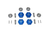 Traxxas 1/10 Maxx 4WD Monster Truck Aluminum Wheel Hub Hex (+10mm) - 16Pc Set Blue