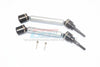 Traxxas 1/10 Maxx 4WD Monster Truck Harden Steel + Aluminum Front Or Rear Adjustable CVD Drive Shaft - 1Pr Set Gray Silver