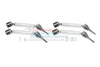 Traxxas 1/10 Maxx 4WD Monster Truck Harden Steel + Aluminum Front + Rear Adjustable CVD Drive Shaft - 2Pr Set Silver