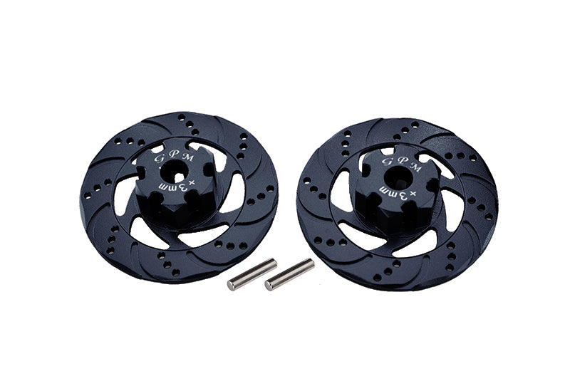 Traxxas Unlimited Desert Racer 4X4 (#85076-4) Aluminum +3mm Hex With Brake Disk - 1Pr Set Black