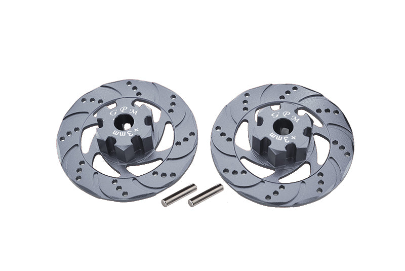 Traxxas Unlimited Desert Racer 4X4 (#85076-4) Aluminum +3mm Hex With Brake Disk - 1Pr Set Gray Silver