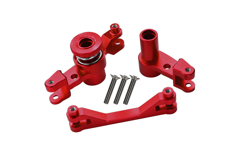 Traxxas Unlimited Desert Racer 4X4 (#85076-4) Aluminum Steering Assembly - 1 Set Red