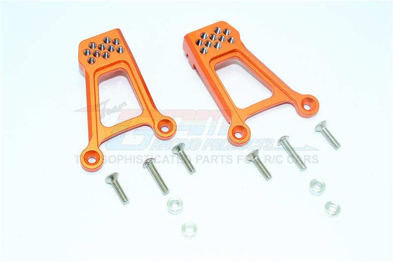 HPI Venture Toyota FJ Cruiser Aluminum Adjustable Front Damper Mount - 1Pr Set Orange