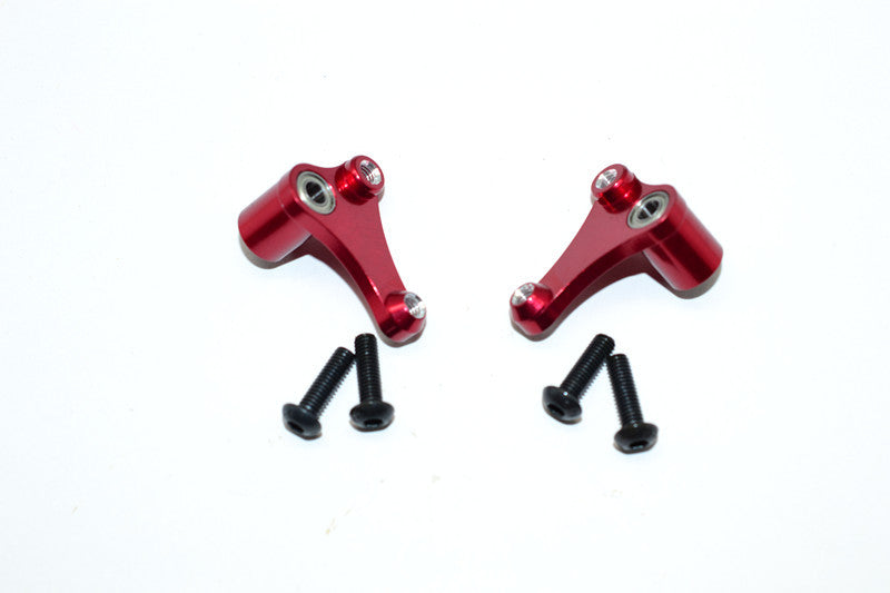 Vaterra Twin Hammers Aluminum Front Multi Mount Rockers Arms With Multi Mounting Holes For Different Ratio - 1 Set Red