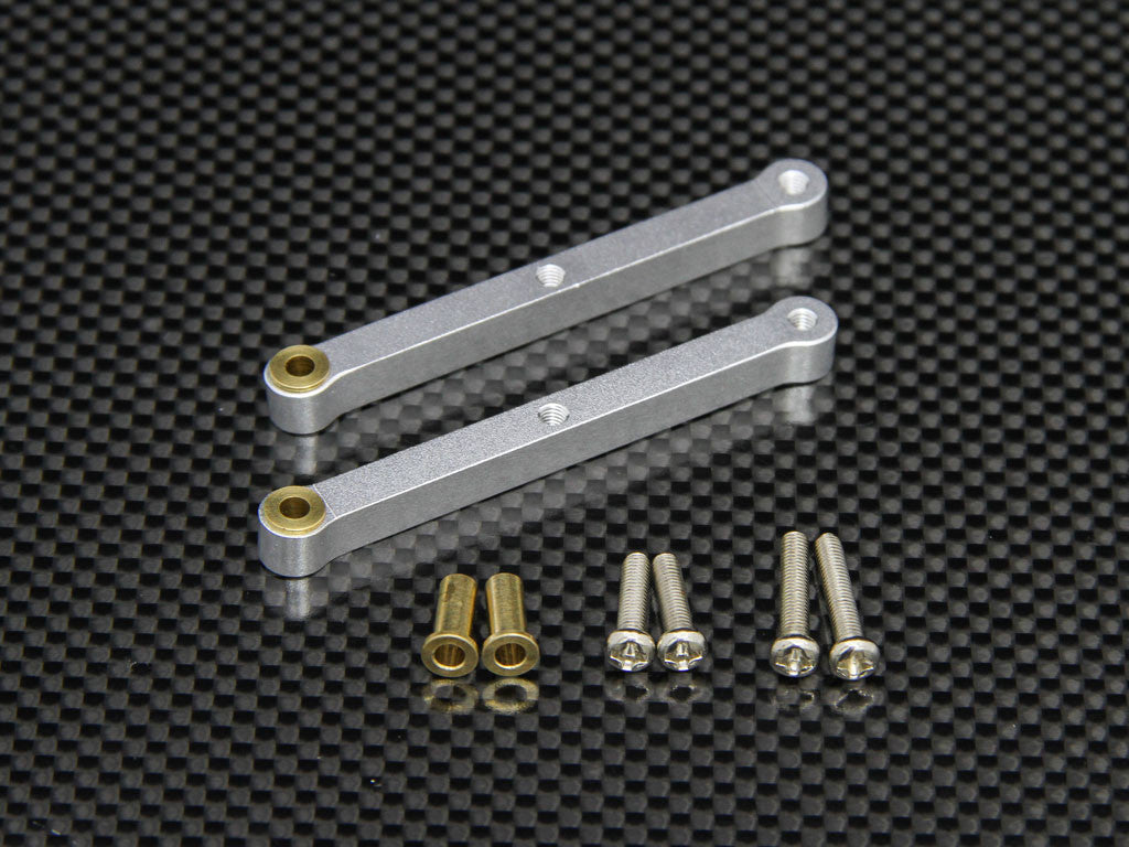 Tamiya Wild Dagger Aluminum Front Camber Set - 1Pr Silver