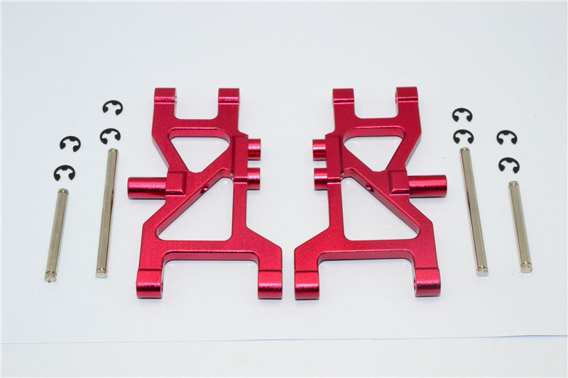 Tamiya Wild Dagger Aluminum Front Arm Set - 1Pr Red