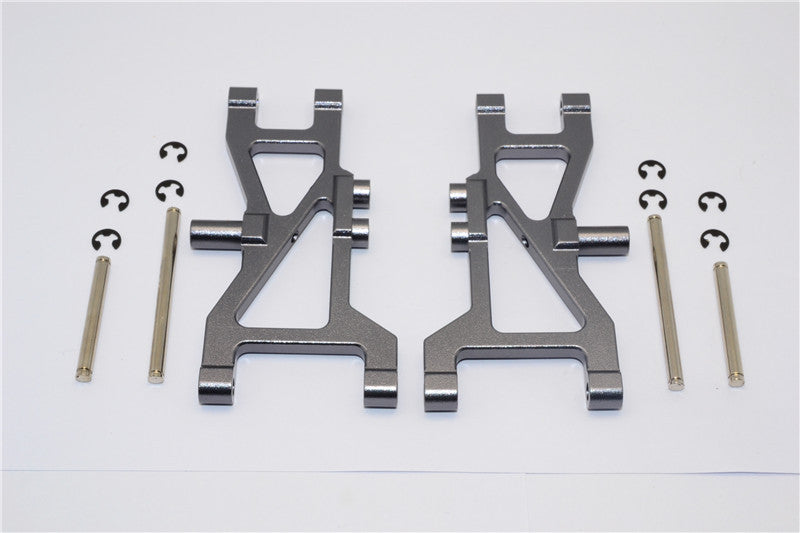 Tamiya Wild Dagger Aluminum Rear Arm Set - 1Pr Gray Silver