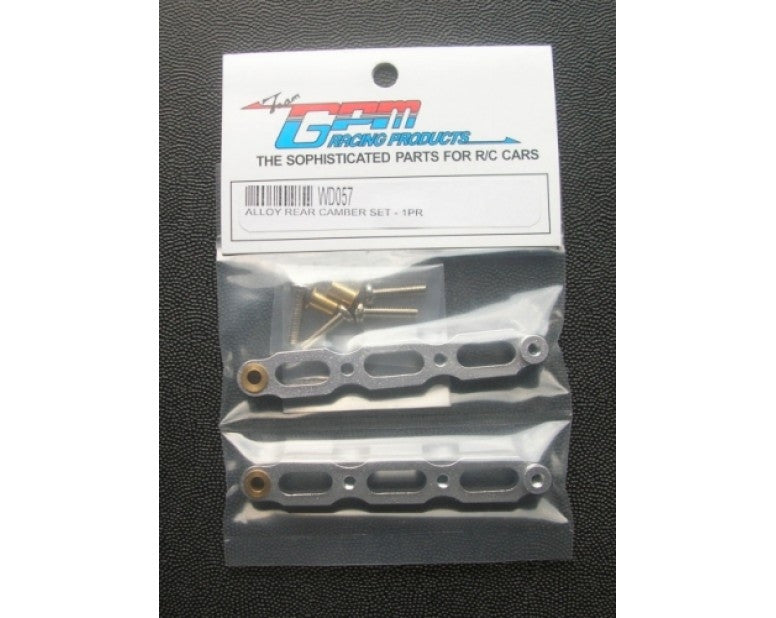 Tamiya Wild Dagger Aluminum Rear Camber Set - 1Pr Silver