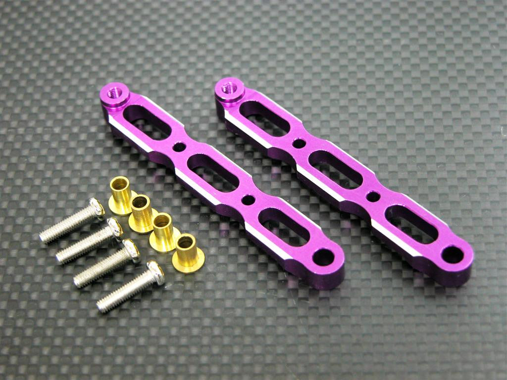 Tamiya Wild Dagger Aluminum Rear Camber Set - 1Pr Purple