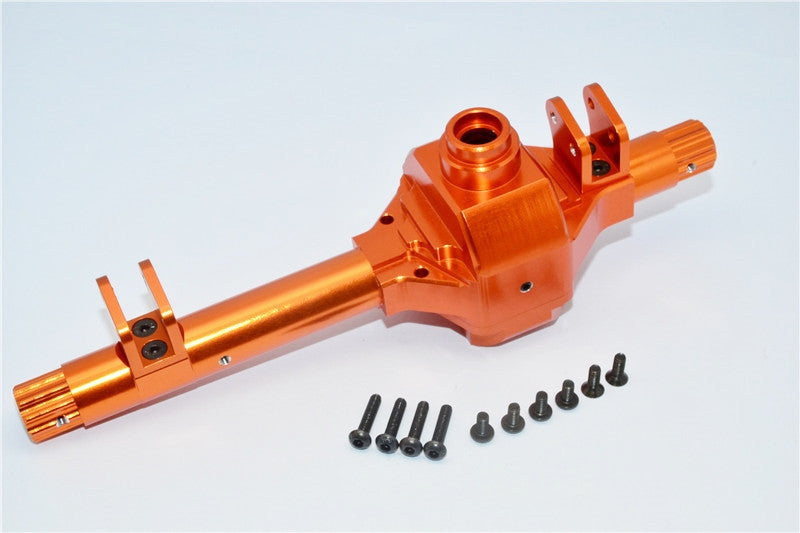 Axial Wraith & Axial Yeti Aluminum Front/Rear Axle Housing - 1 Set Orange