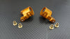 Axial Wraith & RR10 Bomber Aluminum Front C-Hub - 1Pr Gold