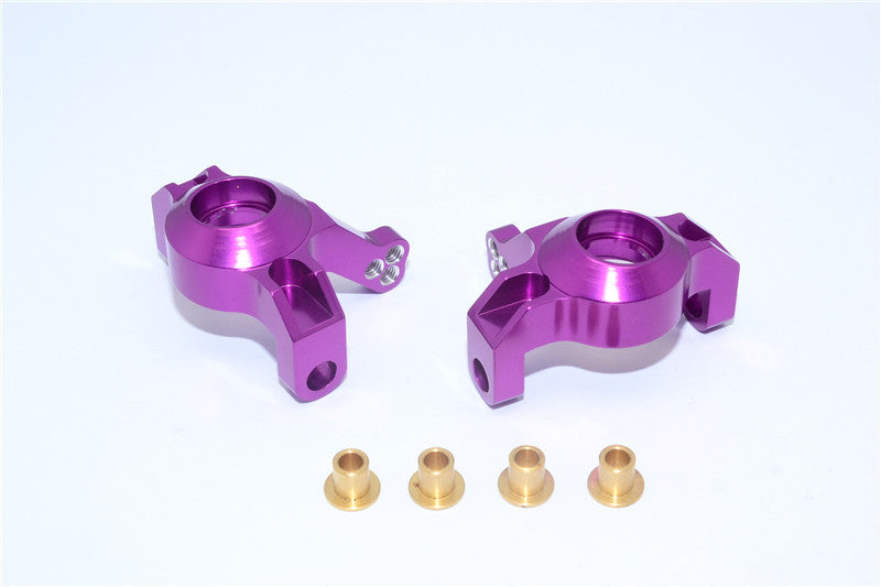 Axial Wraith & RR10 Bomber Aluminum Steering Front Knuckles - 1Pr Set Purple