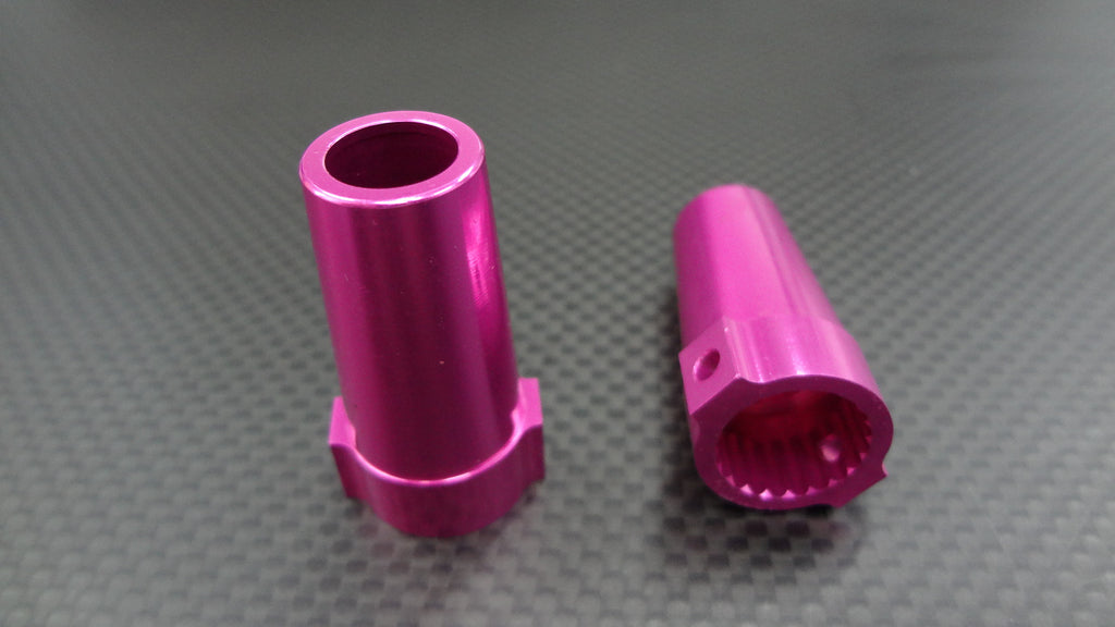 Axial Wraith & Wraith Spawn Aluminum Straight Axle Adapter - 1 Pr Pink