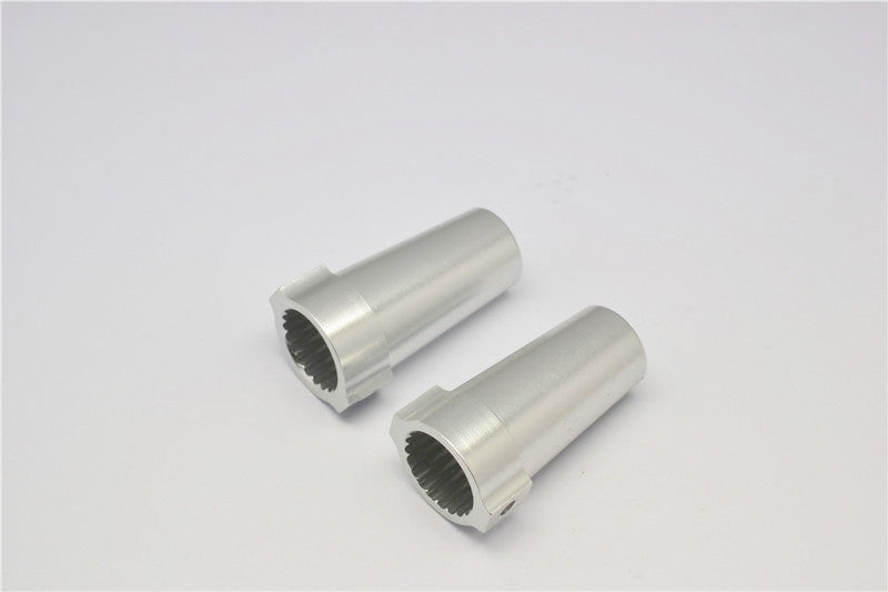 Axial Wraith & Wraith Spawn Aluminum Straight Axle Adapter - 1Pr Silver