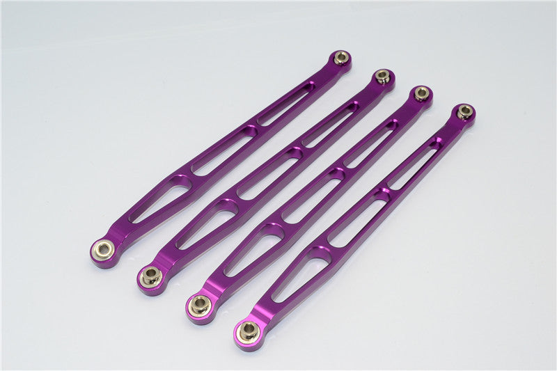 Axial Wraith & RR10 Bomber Aluminum Lower Tube Frame Brace - 4Pcs Set Purple