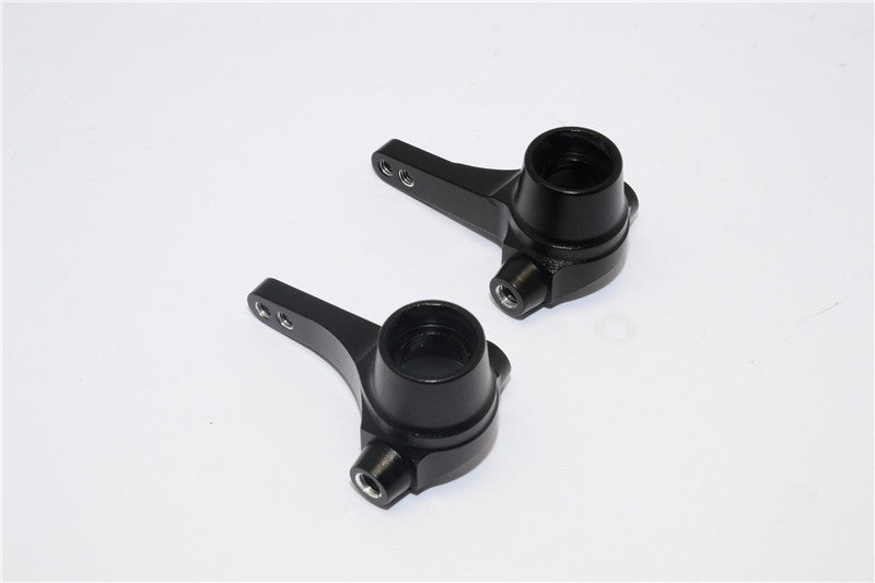 Tamiya WR02C Aluminum Front Knuckle Arm - 1Pr Set Black