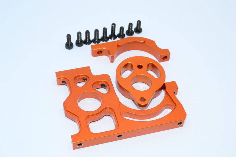 HPI WR8 Flux Aluminum Motorhalter - 3 Pcs Set Orange