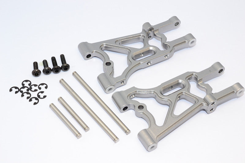 HPI WR8 Flux Aluminum Rear Suspension Arm - 1Pr Set Gray Silver