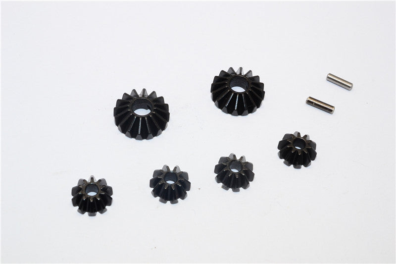 HPI WR8 Flux / Bullet MT 3.0 / Bullet ST Flux Steel#45 Bevel Gears - 6Pcs Set Black