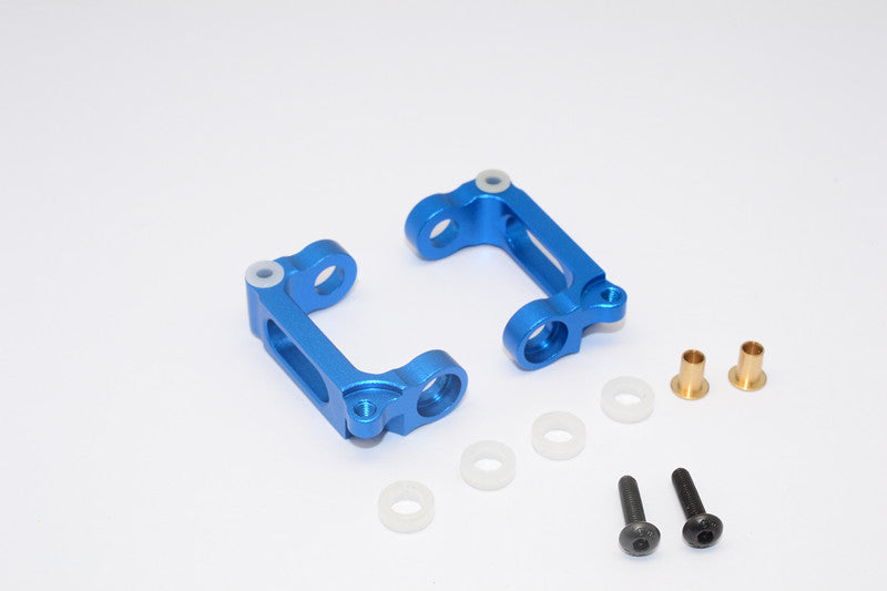 Tamiya WR02C Aluminum Front C-Hub - 1Pr Set Blue