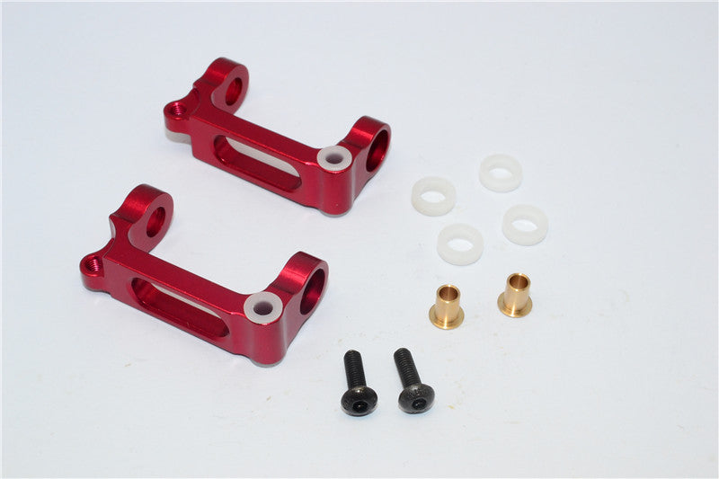 Tamiya WR02C Aluminum Front C-Hub - 1Pr Set Red