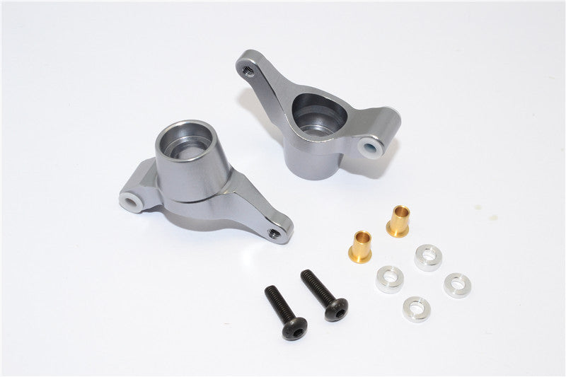 Tamiya WR02C Aluminum Rear Knuckle Arm - 1Pr Set Gray Silver