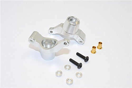 Tamiya WR02C Aluminum Rear Knuckle Arm - 1Pr Set Silver