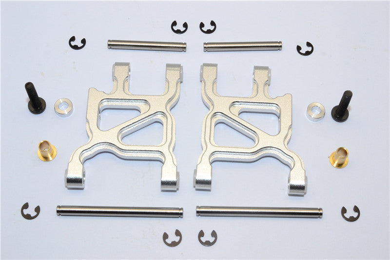 Tamiya WR02C Aluminum Rear Lower Arm - 1Pr Set Silver