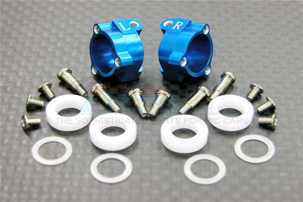 XMods Evolution Touring Aluminum Front Knuckle Arm With Delrin Collars & Screws - 1Pr Set Blue