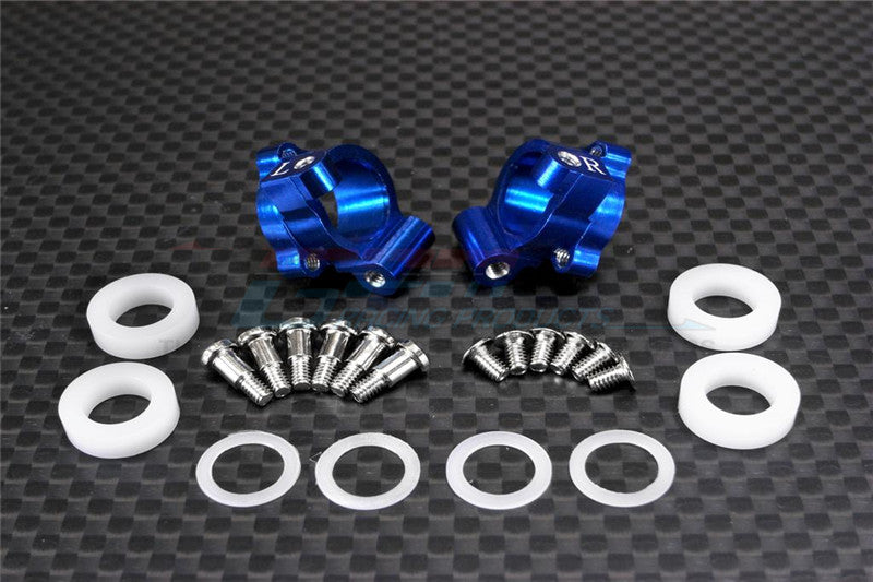 XMods Evolution Touring Aluminum Rear Knuckle Arm With Delrin Collars & Screws - 1Pr Set Blue