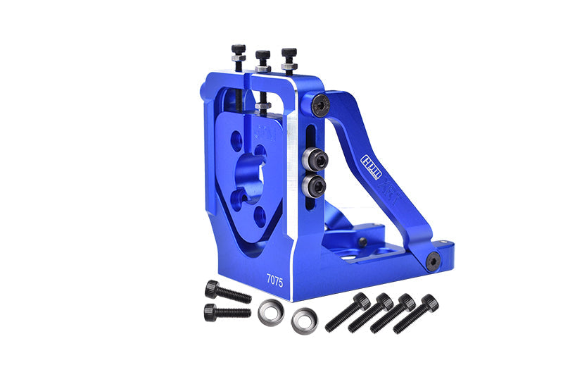 Aluminum 7075-T6 Quick Release Motor Base for 1:5 Traxxas X Maxx 6S / X Maxx 8S / XRT 8S Monster Truck Upgrades - Blue