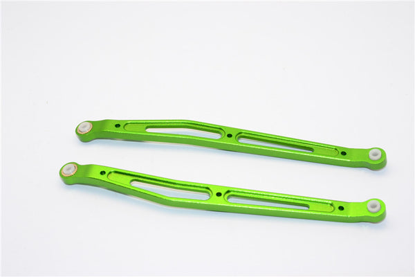 Axial Yeti & RR10 Bomber Aluminum Rear Upper Chassis Link Parts - 1Pr Set Green