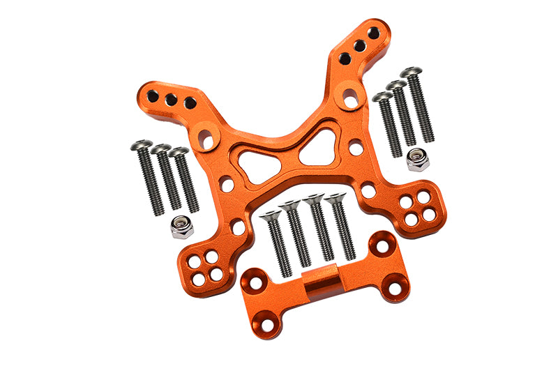 Axial Yeti Aluminum Front Shock Tower - 1 Set Orange