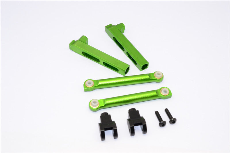 Axial Yeti Aluminum Rear Sway Bar Mount - 6 Pcs Set Green