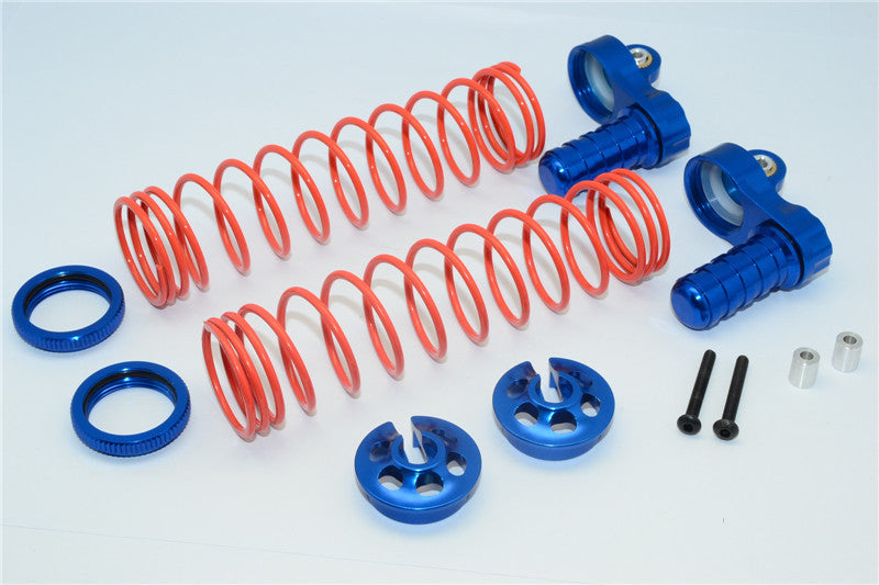 Axial Yeti XL Monster Buggy Aluminum Front/Rear Adjustable L-Shape Damper Components - 1 Set Blue