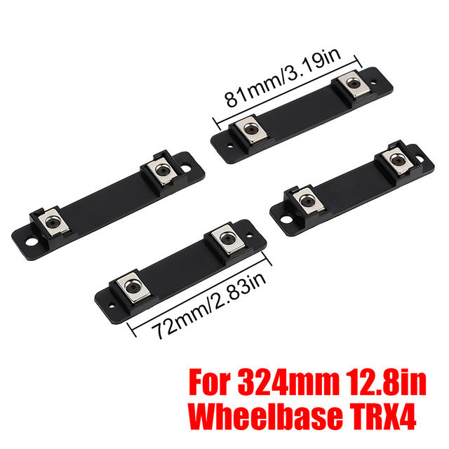 Magnetic Shell Column Stand Body Post for 1:10 RC Crawler Car Traxxas TRX4 324mm Wheelbase - 4Pcs Set