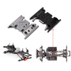 Metal Gearbox Mount Transmission Holder for 1/10 RC Crawler Axial SCX10 II 90046 90047 90075 - 1 Set Grey Silver