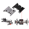 Metal Gearbox Mount Transmission Holder for 1/10 RC Crawler Axial SCX10 II 90046 90047 90075 - 1 Set Black