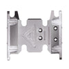 Metal Gearbox Mount Transmission Holder for 1/10 RC Crawler Axial SCX10 II 90046 90047 90075 - 1 Set Grey Silver