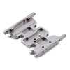 Metal Gearbox Mount Transmission Holder for 1/10 RC Crawler Axial SCX10 II 90046 90047 90075 - 1 Set Grey Silver