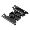 Metal Gearbox Mount Transmission Holder for 1/10 RC Crawler Axial SCX10 II 90046 90047 90075 - 1 Set Black