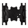 Metal Double Speed Transmission Mount Gearbox Holder for 1/10 RC Crawler Axial SCX10 II UMG10 4WD AXI90075 - 1 Set Black