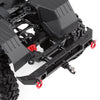 Metal Rear Bumper with D-Rings for 1/10 RC Crawler Car Axial SCX10 III AXI03007 Upgrade Parts - 1 Set Black