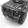 RC Car Metal Front Bumper for 1:10 RC Crawler Traxxas TRX4 G500 TRX6 G63 6X6 Upgrade Parts - Black